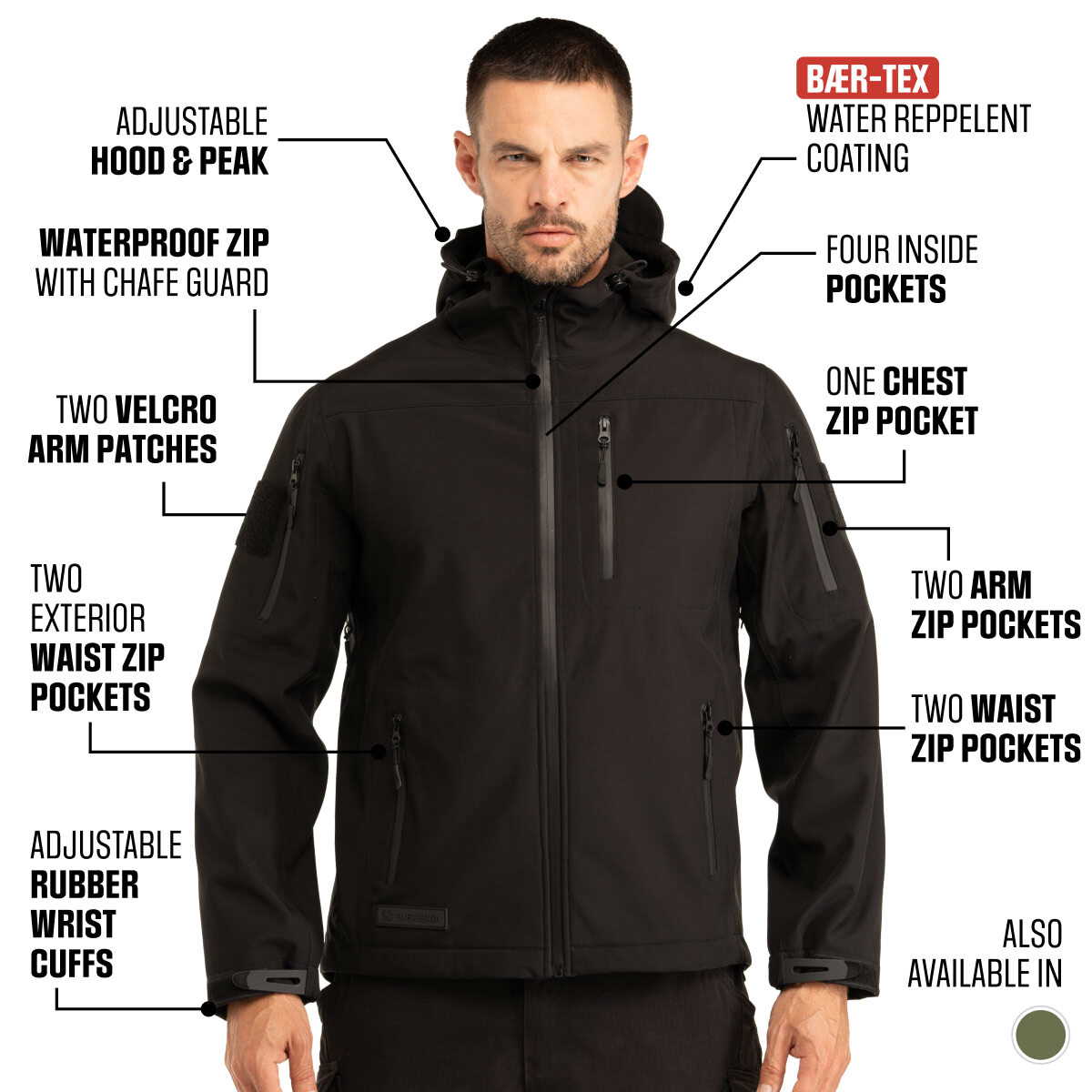 2024 New Men's Waterproof Tactical Jacket