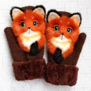Hand-knitted animal Mittens [Limited time offer: Buy 2 Save More 15%]