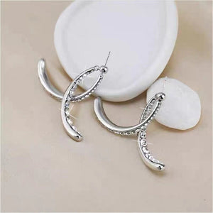 Cross Curved Earrings [Limited time offer: Buy 2 Save More 15%]