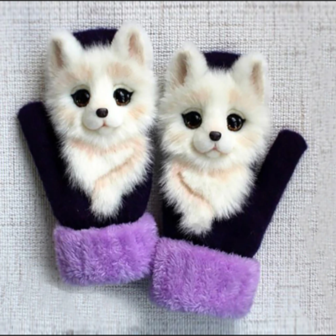 Hand-knitted animal Mittens [Limited time offer: Buy 2 Save More 15%]