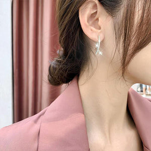 Cross Curved Earrings [Limited time offer: Buy 2 Save More 15%]