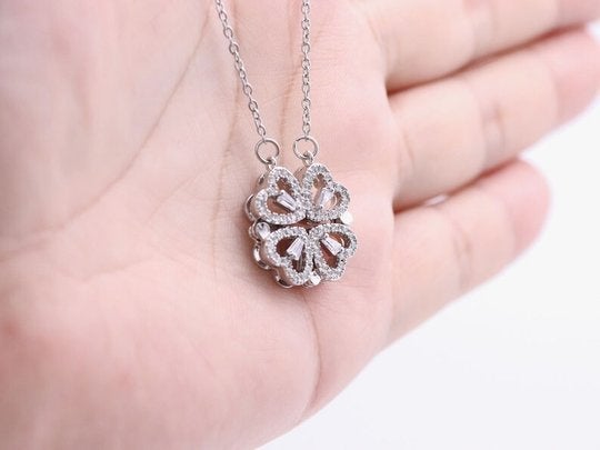 Four-Leaf Heart Shape Necklace