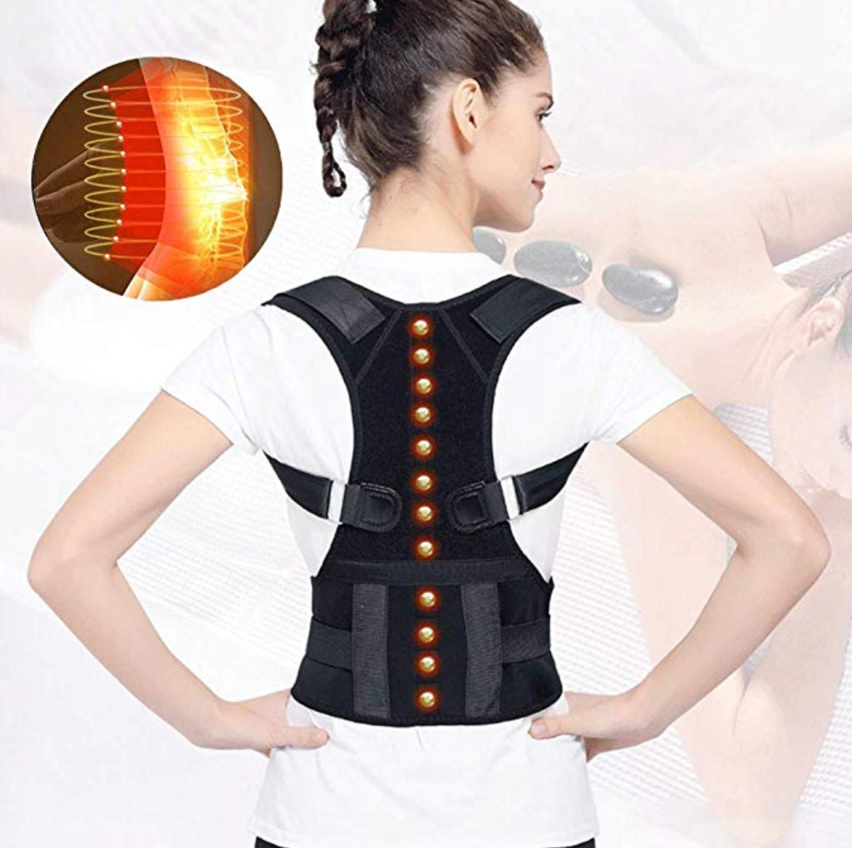 Magnetic Posture Corrective Therapy Back Brace For Men & Women